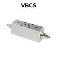 Double counterbalance valve flanged Cetop for open center VBCS
