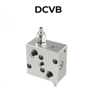 Double counterbalance valve for open center with brake un-locking DCVB