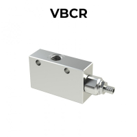 Single counterbalance valve for open center VBCR