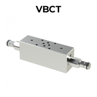 Double counterbalance valve flanged Cetop 3 for closed center VBCT