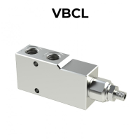 Single counterbalance valve for open center VBCL