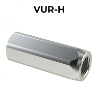 Unidirectional valves F/F with calibrated orifice VUR-H