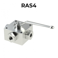 Ball valves 4 ways/3 positions RAS4-BSPP