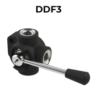 3 ways DDF3-BSPP flow diverters