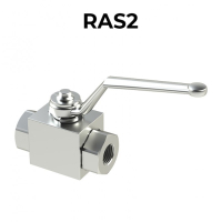 RAS2-BSPP Ball valves 2 ways/2 positions GAS threads