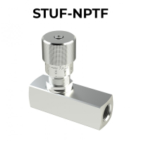 STUF-NPTF flow control valves