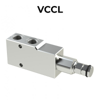 Single counterbalance valve for closed center VCCL