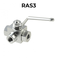 Ball valves 3 ways/3 positions RAS3-BSPP